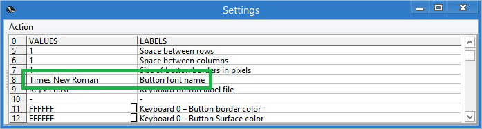 Changing font on buttons