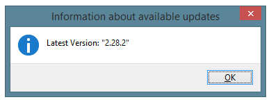 Information about available updates