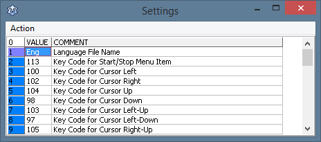 ECTmouse settings panel