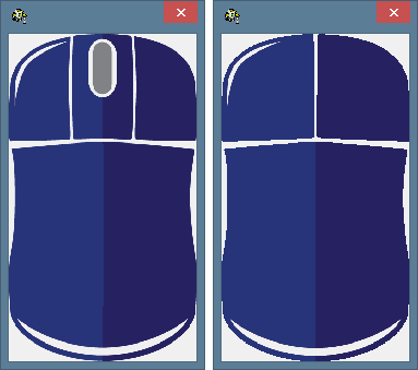 Various skins for computer mouse with or without a scrolling wheel