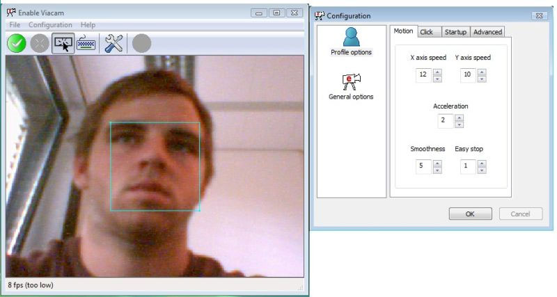 Enable Viacam