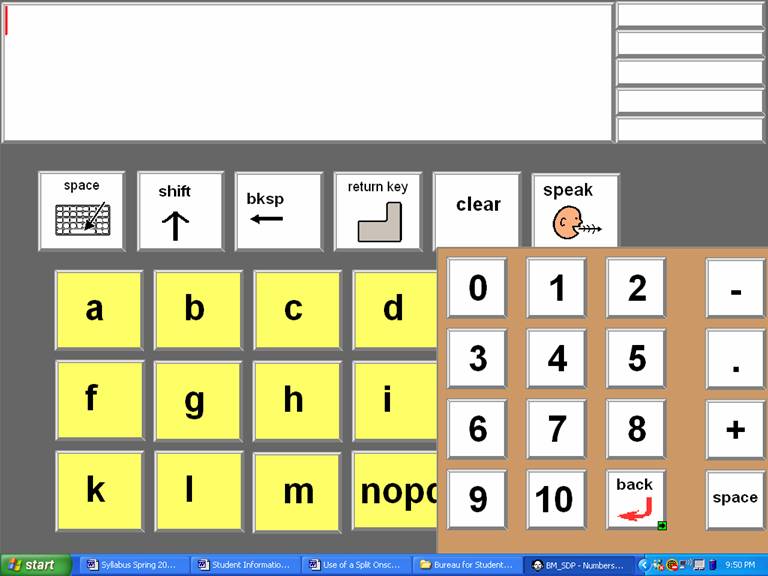 Split Onscreen Keyboard