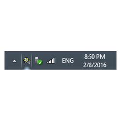 Icon of the program in system tray