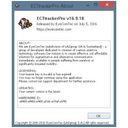 The About window of the program